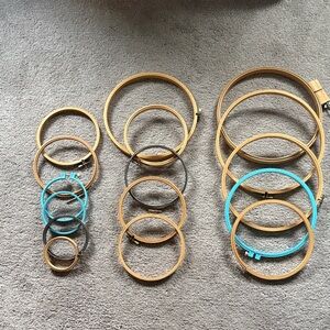 Wooden Embroidery Hoops and Frame Set